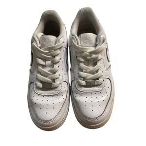 Nike Air Force 1 Low White Leather Youth Sneakers DH2920-111 Size 4.5Y